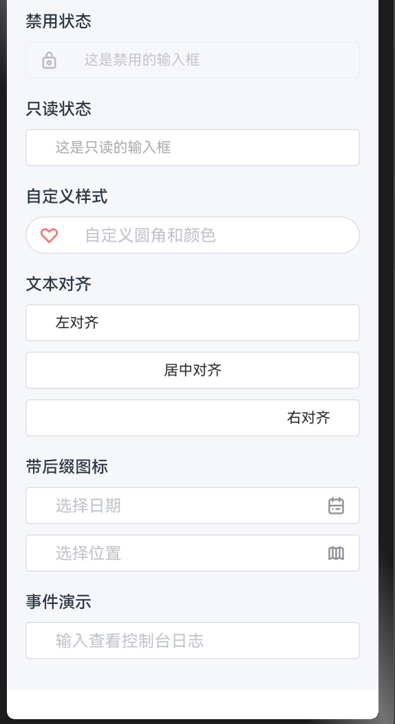 RcInput 示例界面二