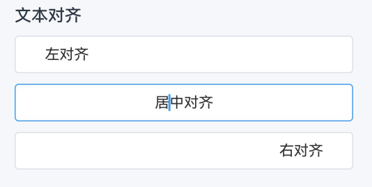 对齐方式示意