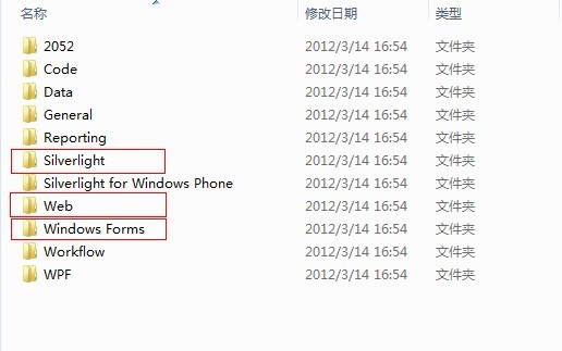 Visual Studio模板文件目录结构