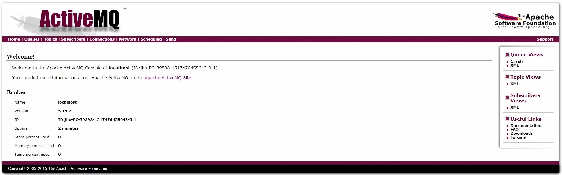 ActiveMQ 管理界面