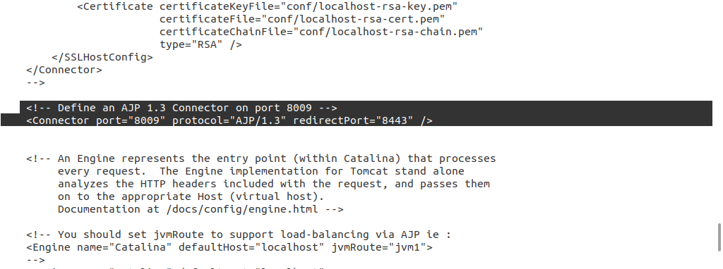 AJP Connector 配置