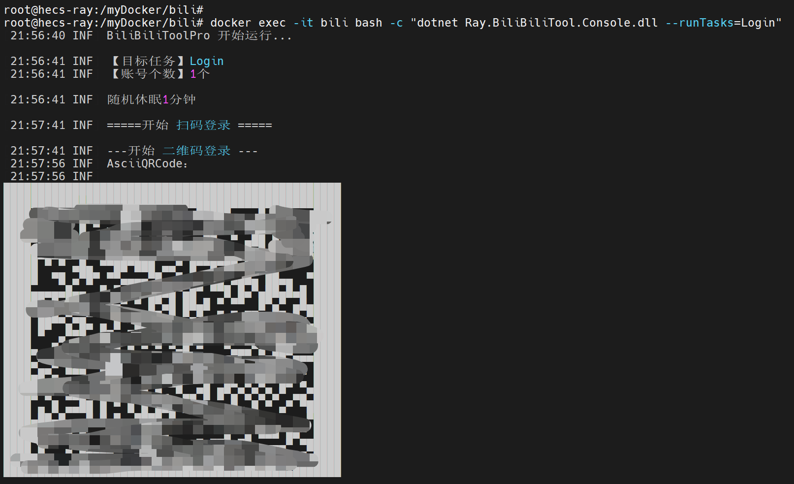 BiliBiliToolPro Docker部署登录界面