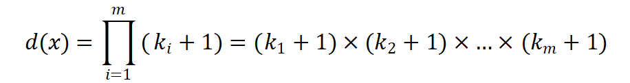 约数个数公式