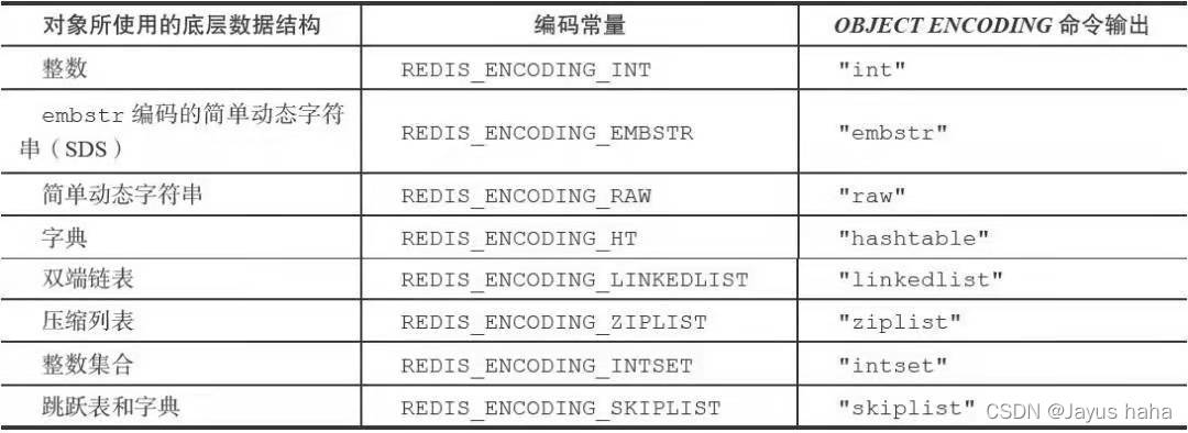 对象编码查看